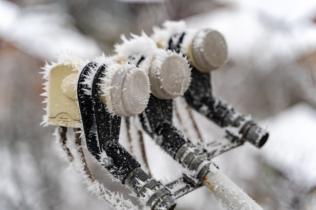 ice on satellite dish