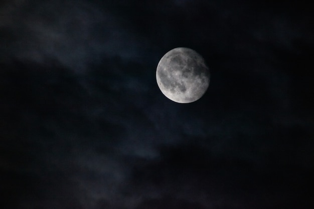 Premium Photo | Image of full moon with an ominous dark sky and spooky ...