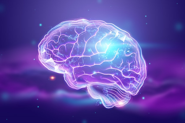 The image of the human brain Premium Photo