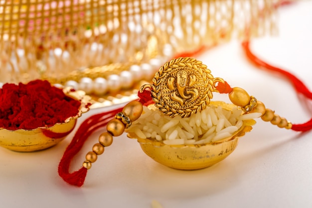 Premium Photo | Indian festival raksha bandhan, colorful designer rakhi ...