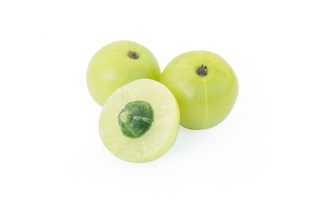 Premium Photo | Indian gooseberry or amla (phyllanthus emblica ...