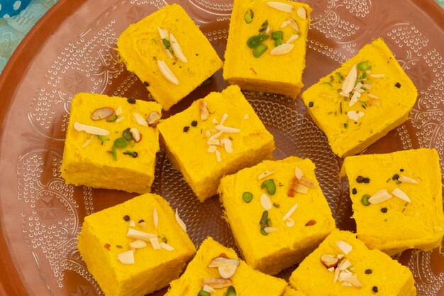 Premium Photo Indian Special Traditional Sweet Food Soan Papdi