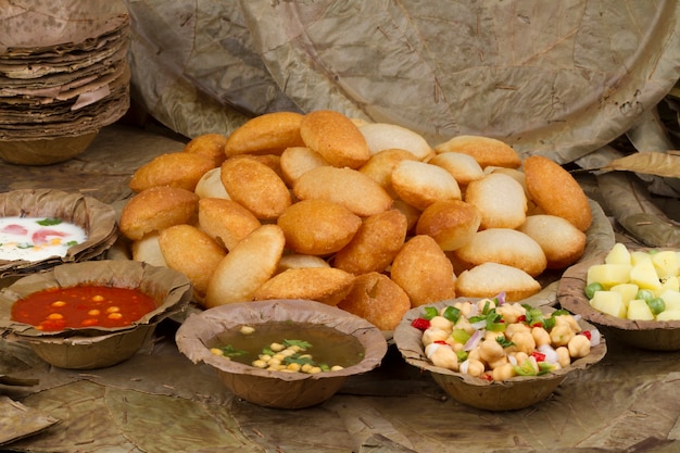 Premium Photo | Indian street food gol gappa or pani puri