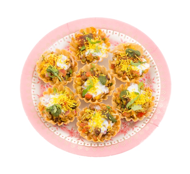 Premium Photo | Indian street food sev puri