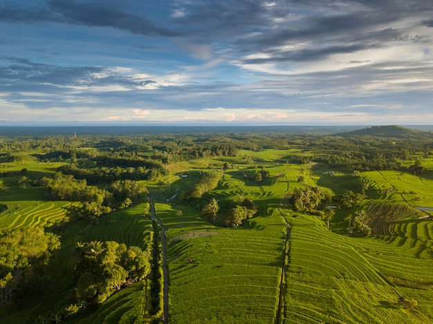 Premium Photo | Indonesia natural beauty from aerial photos at the time ...