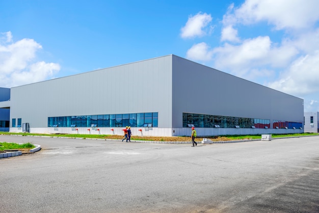 Industrial park, factory building, warehouse Free Photo