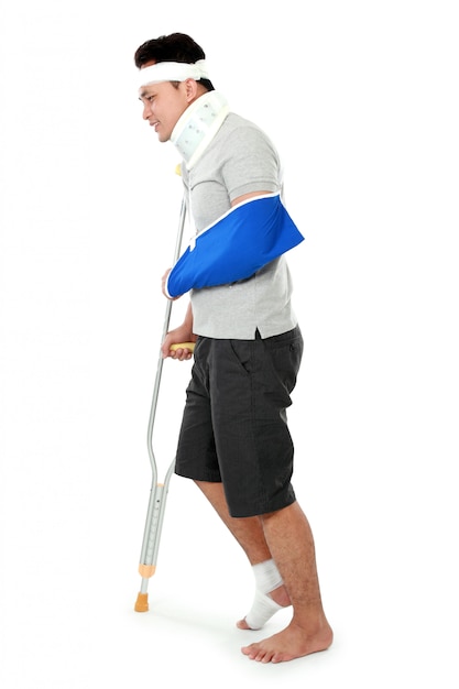 man in sling