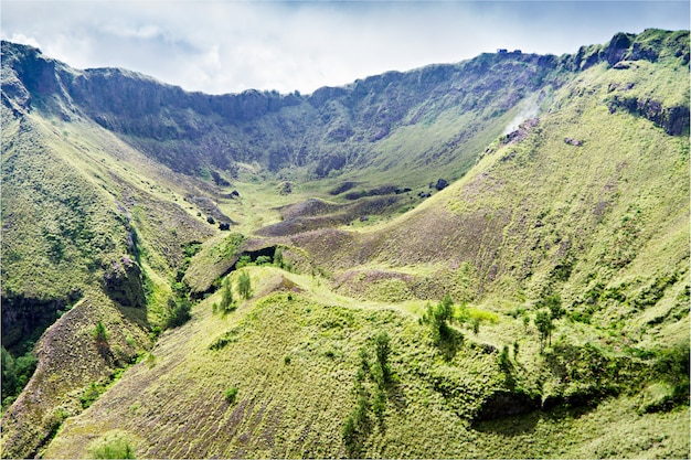 Premium Photo | Inside batur volcano