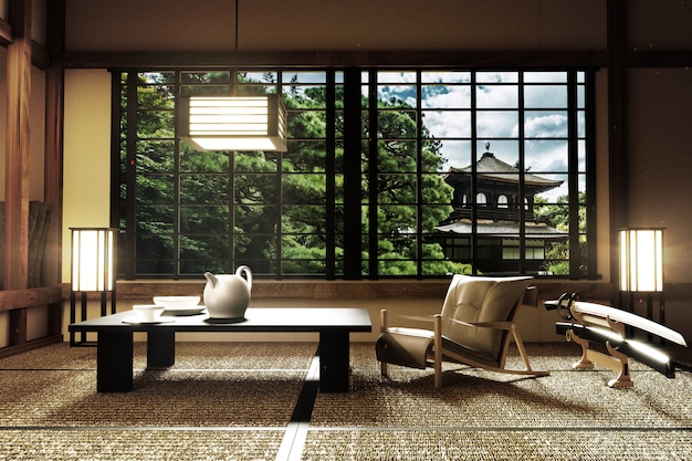 tatami floor living room