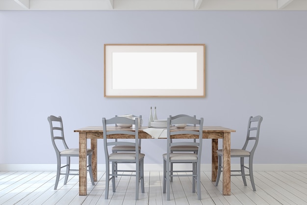 dining room frame mockup