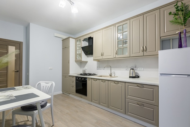 Premium Photo | Interior modern kitchen in bright colors