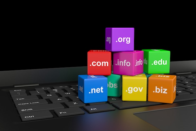 Internet domain names Premium Photo