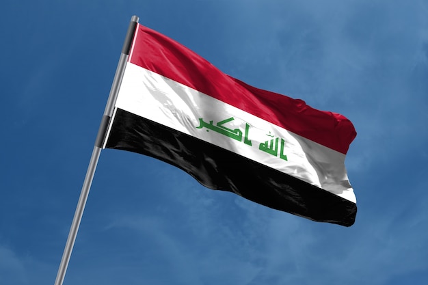 Iraq flag waving Premium Photo