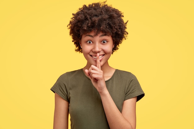 Free Photo | Isolated shot of cheerful young african american female ...