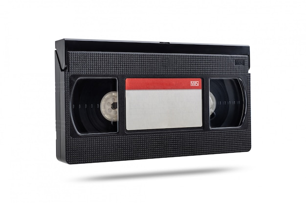 Premium Photo | Isolated videotape cassette