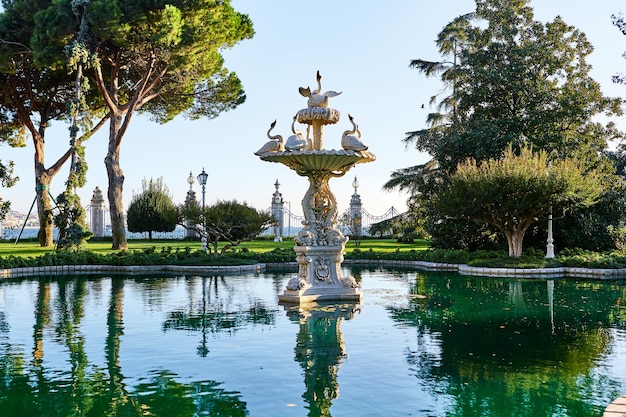 Premium Photo | Istanbul, turkey - october 12, 2019: fountain on the ...