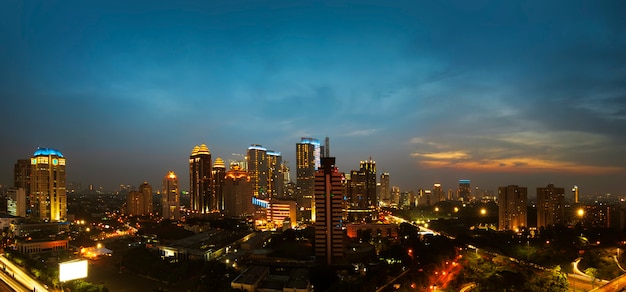 Premium Photo | Jakarta city at night