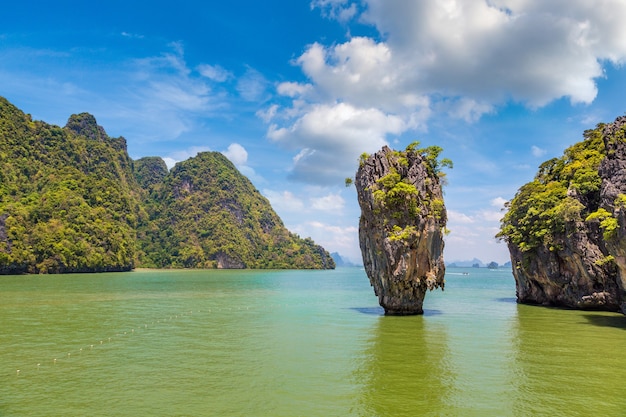 Premium Photo | James bond island in phang nga bay in thailand