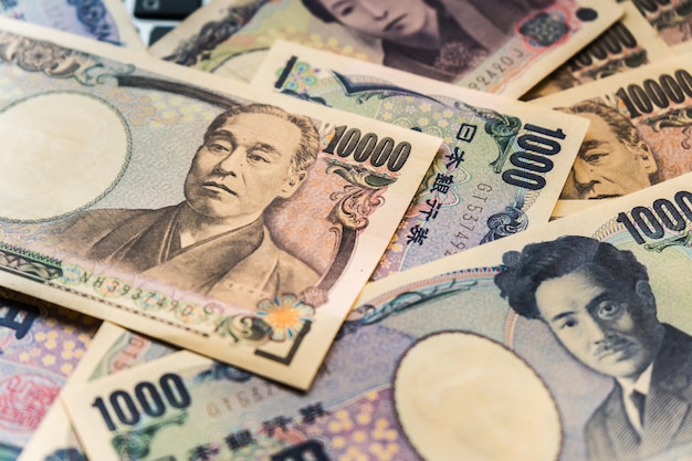 Premium Photo | Japan money yen banknotes.