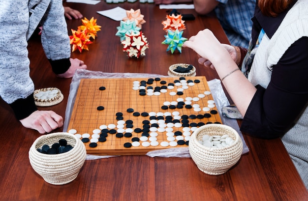 Premium Photo | Japanese board game go