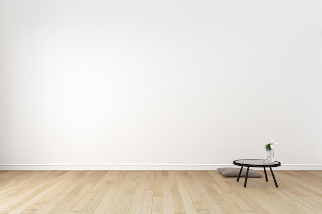 Premium Photo | Japanese - living room interior on empty ...