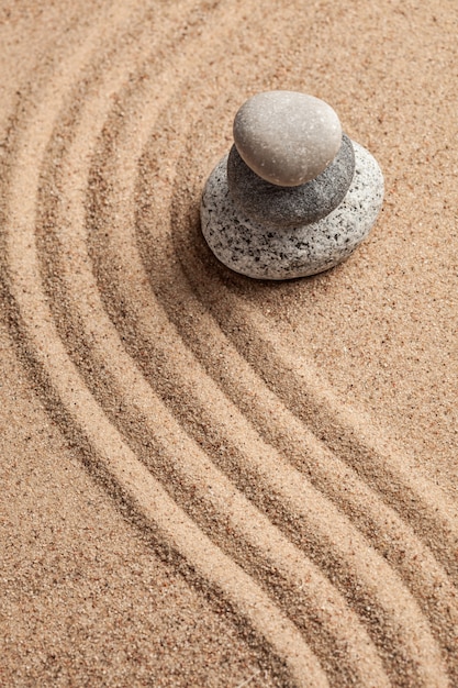 Premium Photo | Japanese zen stone garden