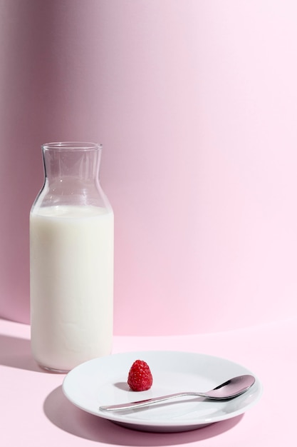 Free Photo | Jar with yougurt