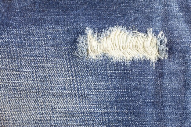 Premium Photo | Jeans torn denim texture.