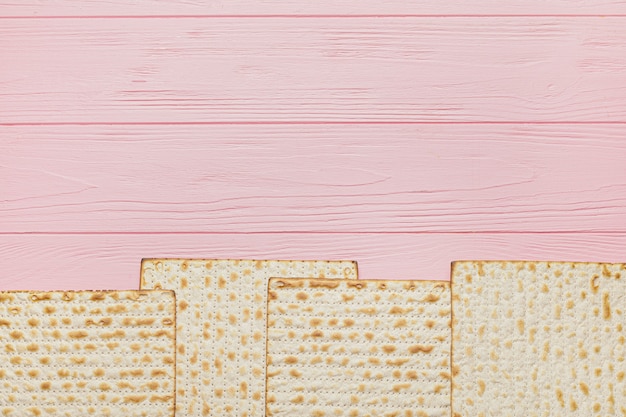 Premium Photo Jewish Flatbread Matza For Passover On Wooden Background