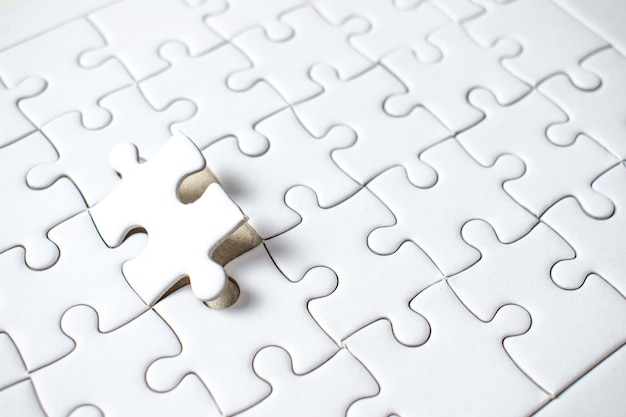 Premium Photo | A jigsaw puzzle of the missing success teamwork.