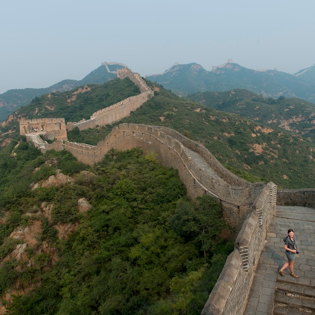 Premium Photo | Jinshanling to simatai section of great wall of china ...