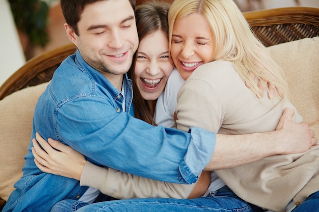 Image result for hugging family