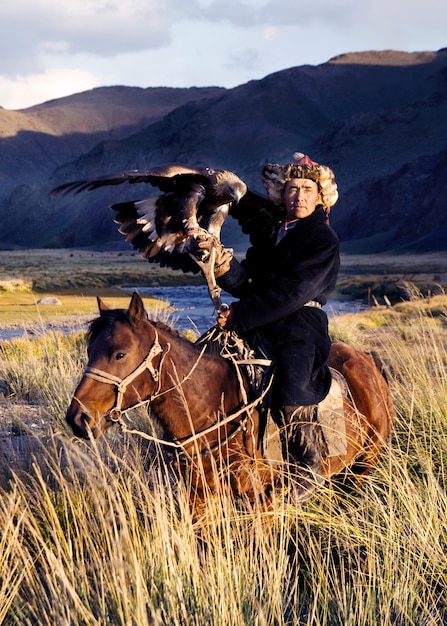 Kazakh Men Traditionally Hunt Foxes And Wolves Using Trained