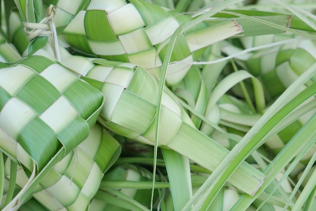 Premium Photo | Ketupat, special dish served at ied fitr celebration in ...