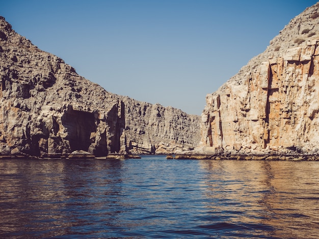 Premium Photo | Khasab. oman fjords. view from the boat