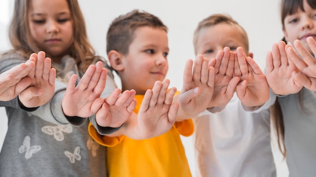 Free Photo | Kids showing their hands