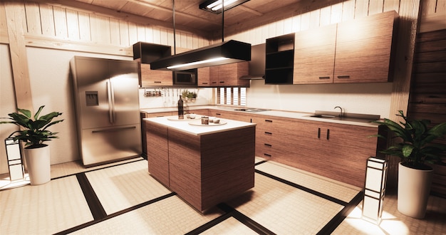 Kitchen Room Japanese Style Photo Premium Download