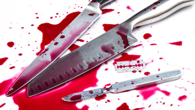 血のナイフ 無料の写真