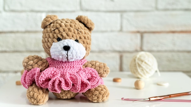knitted bear