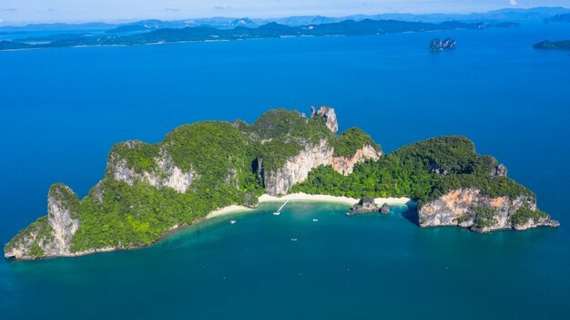 Premium Photo Koh Hong Or Ko Hong Island In Krabi Andaman Sea From Above Beautiful Island And Beache Of Krabi Thailand