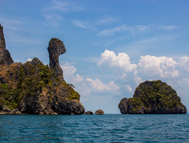 Premium Photo | Koh kai or chicken island with blue sky at the andaman ...