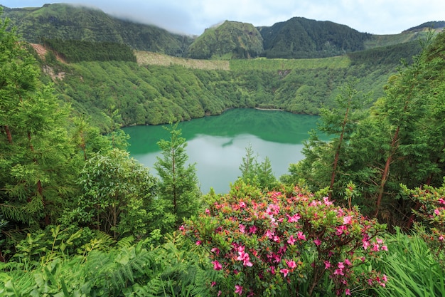 Premium Photo Lagoa De Santiago Island Sao Miguel Azores Portugal 1860