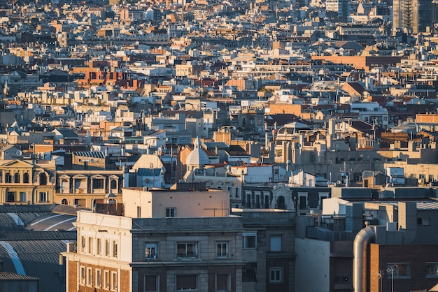 Premium Photo Landscape Of Barcelona City Buildings