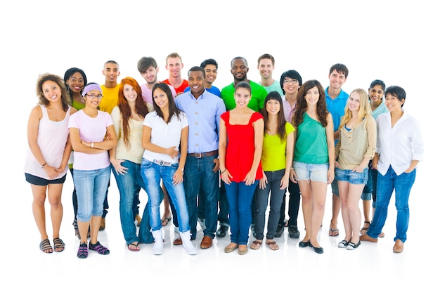 Premium Photo | Large group of diverse students