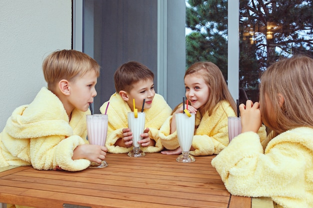 kids friends dressing gown