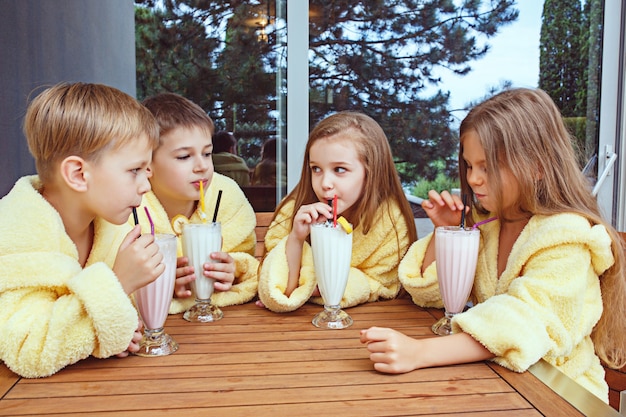 kids friends dressing gown