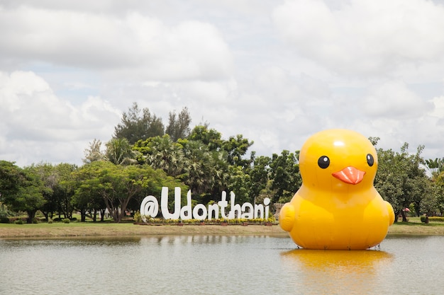 large yellow rubber duck