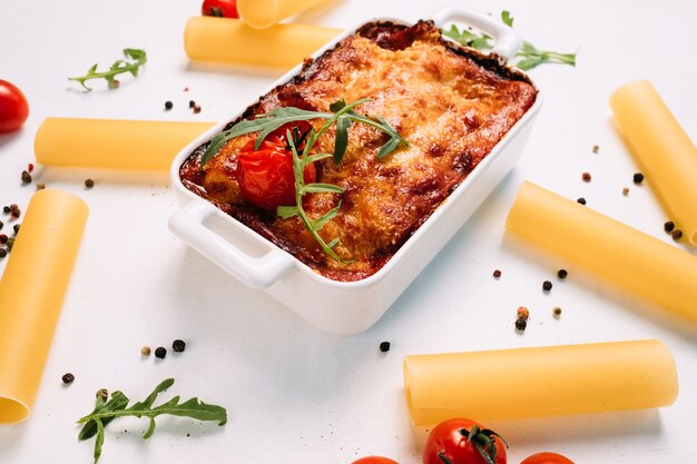 premium-photo-lasagna-portion-white-background-italian-food-concept