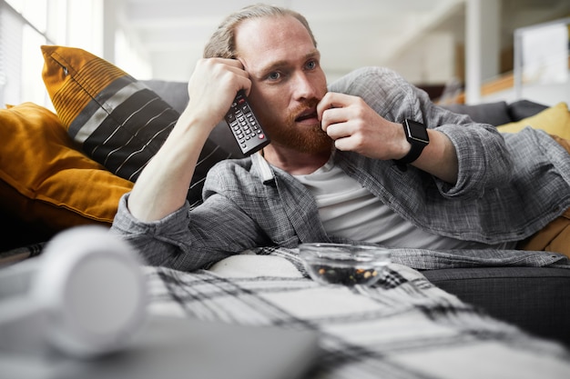 lazy guy on couch