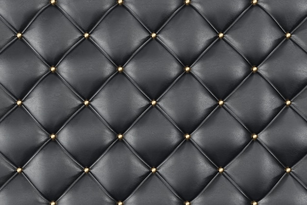 Premium Photo | Leather upholstery sofa background. black luxury ...